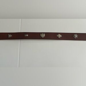 Neiman Marcus Southwest Style Leather Belt . Made in Italy